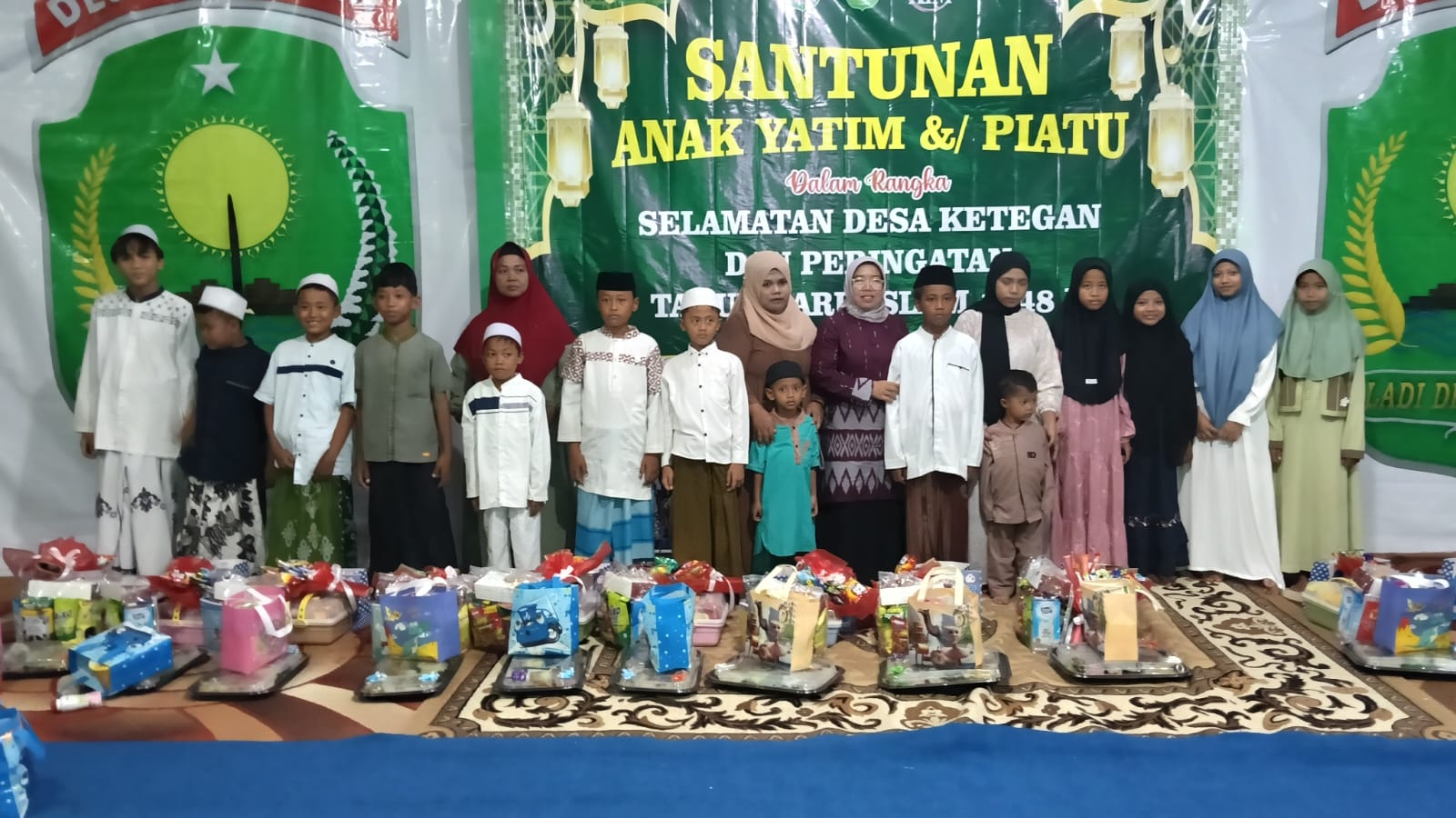 Peringati 10 Muharram dan Selamatan Desa, Pemdes Ketegan Gelar Tahlil Bersama dan Santunan Anak Yatim